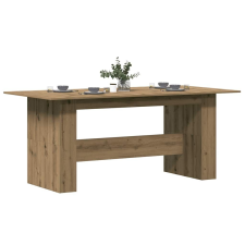 vidaXL kézműves tölgy színű szerelt fa étkezőasztal 180x90x76 cm bútor