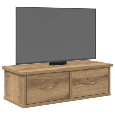 vidaXL kézműves tölgy színű szerelt fa faliszekrény 60x26x18,5 cm bútor