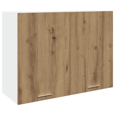 vidaXL kézműves tölgy színű szerelt fa függőszekrény 80x31x60 cm (856111) bútor