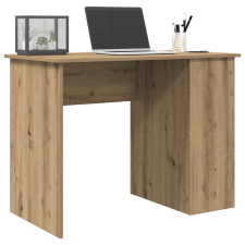vidaXL kézműves tölgy színű szerelt fa íróasztal 100x55x75 cm íróasztal