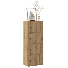 vidaXL kézműves tölgy színű szerelt fa könyvespolc 40x24x102 cm bútor