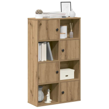 vidaXL kézműves tölgy színű szerelt fa könyvespolc 60x24x101,5 cm bútor