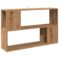 vidaXL kézműves tölgy színű szerelt fa könyvszekrény 100x24x63 cm (856741) bútor