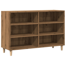 vidaXL kézműves tölgy színű szerelt fa tálalószekrény 103,5x35x70 cm (856451) bútor