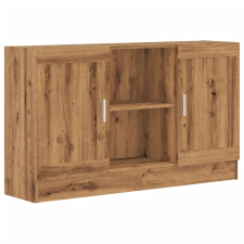 vidaXL kézműves tölgy színű szerelt fa tálalószekrény 120x30,5x70 cm (856163) bútor