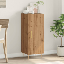 vidaXL kézműves tölgy színű szerelt fa tálalószekrény 34,5x34x90 cm bútor