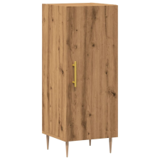 vidaXL kézműves tölgy színű szerelt fa tálalószekrény 34,5x34x90 cm (857184) bútor