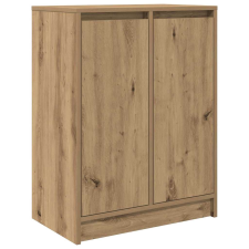 vidaXL kézműves tölgy színű szerelt fa tálalószekrény 57x34x76 cm (861624) bútor
