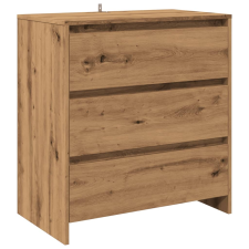 vidaXL kézműves tölgy színű szerelt fa tálalószekrény 70x41x75 cm (856779) bútor