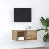 vidaXL kézműves tölgy színű szerelt fa TV-szekrény 60x31x25,5 cm