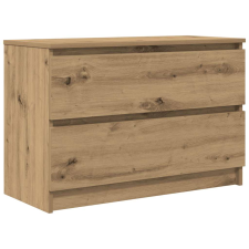 vidaXL kézműves tölgy színű szerelt fa TV-szekrény 80x35x54 cm (861795) bútor