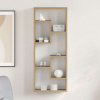 vidaXL kézműves tölgyfa fali polc 36 x 16 x 90 cm redőzött fa