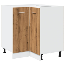 vidaXL kézműves tölgyszínű szerelt fa konyhaszekrény 75,5x75,5x81,5 cm (856096) bútor