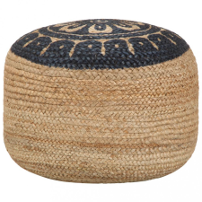 vidaXL kézzel készült kék juta puff 45 x 30 cm bútor