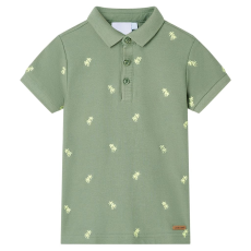 vidaXL Khaki gyerek pólóing 140