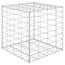 vidaXL kocka alakú acélhuzal gabion magaságyás 40 x 40 x 40 cm (145649) kerti tárolás