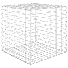 vidaXL kocka alakú acélhuzal gabion magaságyás 60 x 60 x 60 cm (145651) kerti tárolás