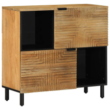 vidaXL komód barna 80x33x75 cm tömör fa mangó bútor