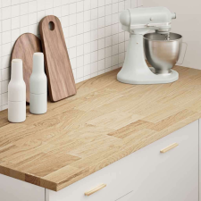 vidaXL konyhai munkalap 140x63,5x2,7cm tömör fa tölgyfa téglalap alakú bútor