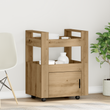 vidaXL Konyhai Trolly Mesteri Tölgy 60x45x80 cm Mérnöki Fa bútor