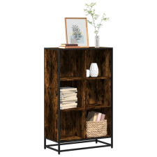 vidaXL Könyves szekrény füstölt tölgy 65,5x33x107,5 cm Gépelt fa bútor
