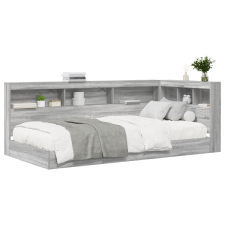 vidaXL Könyvespolc ágy Szürke Sonoma 100x200 cm Szerelt fa (3335718) ágy és ágykellék