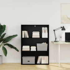 vidaXL Könyvespolc Fekete tölgy 80 x 30 x 114 cm Faanyag bútor