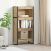 vidaXL Könyvespolc Művészi tölgy 60 x 30 x 121 cm Faanyag