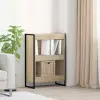  vidaXL Könyvespolc Sonoma 60 x 30 x 86,5 cm Faanyag