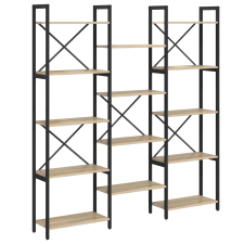 vidaXL Könyvespolc sonoma tölgy 156 x 25 x 167.5 cm Faanyag (868342) bútor