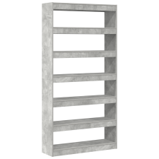vidaXL Könyvespolc Szürke Szerelt fa 100 x 30 x 198 cm Könyvespolc (3333927) bútor
