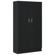 vidaXL Könyvespolcok 2 db Fekete Tölgy 165x30,5x150 cm Műgyanta (3329275) bútor