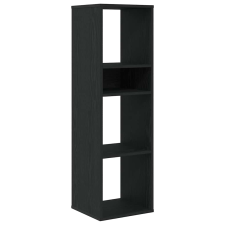 vidaXL könyvszekrény fekete 34x31x112 cm szerelt fa (860284) bútor