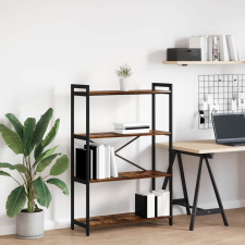 vidaXL Könyvszekrény Füstölt tölgy 80 x 30 x 118 cm Faanyag bútor