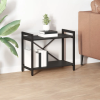 vidaXL Könyvszekrény Musta tammi 60 x 30 x 48.5 cm Faanyag