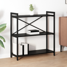 vidaXL Könyvszekrény Musta tammi 80 x 30 x 83 cm Faanyag bútor