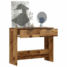 vidaXL konzolasztal Régi fa 90x36x75 cm Gépelt fa bútor