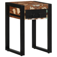 vidaXL konzolasztal többszínű 35x35x50 cm tömörfa újrahasznosított fa bútor