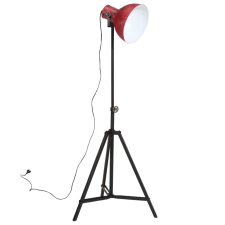 vidaXL kopott piros állólámpa 25 W 25x25x90/160 cm E27 világítás