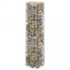 vidaXL kör alakú horganyzott acél gabion magaságyás Ø30 x 100 cm kerti tárolás