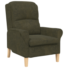 vidaXL Kortárs karosszék Katonai zöld Szövet, Fa Közepes Ergonomikus (42009869) bútor