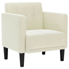 vidaXL krém bársony kanapészék karfás szék 53 cm (4100559) bútor