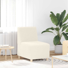 vidaXL krém göndör gyapjúszerű szövetből kanapé szék 55 cm bútor