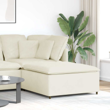 vidaXL krém moduláris kanapé lábzsámoly modul 100x100x48 cm bútor