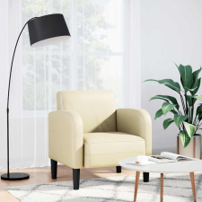 vidaXL Krém műbőr kanapé szék karfával 54 cm bútor