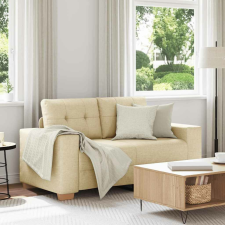 vidaXL krém szövet loveseat kanapé 120 cm bútor