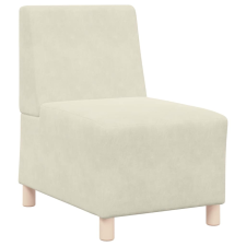 vidaXL krémszínű bársony kanapéfotel 55 cm (4108487) bútor