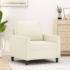 vidaXL krémszínű bársony kanapéfotel 60 cm bútor