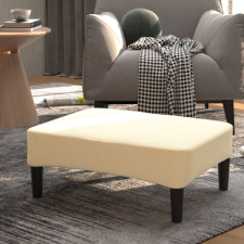 vidaXL krémszínű bársony lábzsámoly 78 x 56 x 32 cm bútor