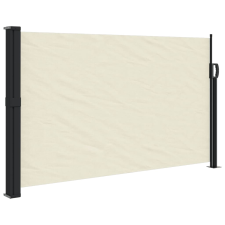 vidaXL krémszínű behúzható oldalsó napellenző 120 x 600 cm (4004490) kerti bútor
